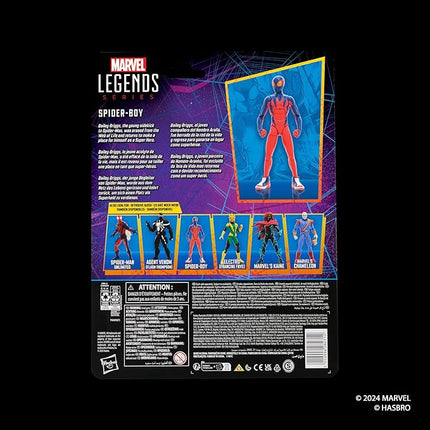 Marvel Legends Series Spider-Boy, Retro Comics Collectible 6-Inch Scale Action Figure