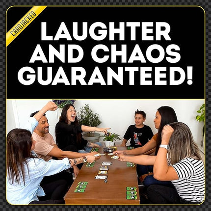 CARDJACKED Party Game – 4-10 Players, Ages 8+, 20+ Minutes – Family-Friendly Strategy for Kids, Teens & Adults for Game Night