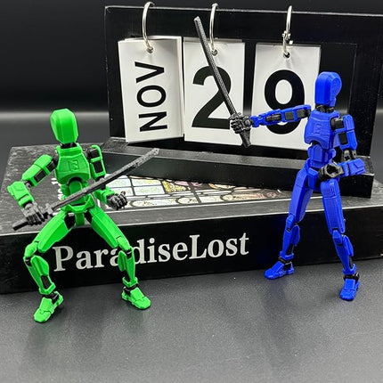 12PCS Assembly Completed T13 Action Figure 3D Printed Multi-Jointed Movable,Lucky 13 Action Figures,Multi-Articular Action Figures,Desktop Decorations,Creative Gifts (12PCS)