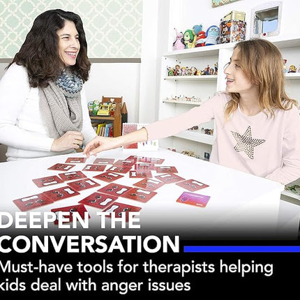 Behind the Anger Therapy Kit | Counseling Tools & Anger Management for Kids & Teens | CBT Games & Therapy Board Games for Emotional Regulation | for Therapists, Counselors & Teachers