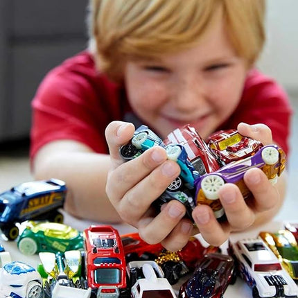 Hot Wheels Toy Cars & Trucks, 50-Pack of 1:64 Scale Vehicles, Individually Packaged (Styles May Vary) (Amazon Exclusive)