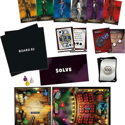 Clue Escape: The Illusionist’s Club Board Game | Escape Room Family Game | 1-Time Solve Mystery | Ages 10+ | 1-6 Players | Difficulty 4 | 90-120 Mins. (Amazon Exclusive)