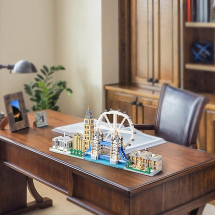 London Skyline Architecture Miniature Building Block Set, Architecture Series Model Toy, Present for Adults and Children (3430 Pieces)