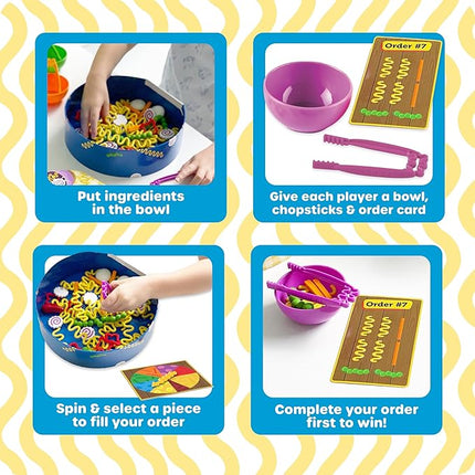 Learning Resources Noodle Knockout! Fine Motor Game Math Busy Board Sensory Bin STEM Toys, Ages 4+