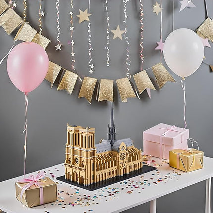 Notre Dame de Paris 7380 PCS Micro Building Blocks Set - Detailed Architectural Model Kit for Adults & Teens, Creative DIY Gift Idea, Miniature Construction Kit for Architecture Enthusiasts