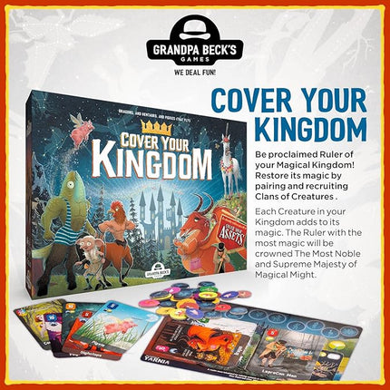 Cover Your Kingdom | Cover Your Assets New & Very Obnoxious Brother | A Magically Malicious Party Game for 2-8 Players 9+