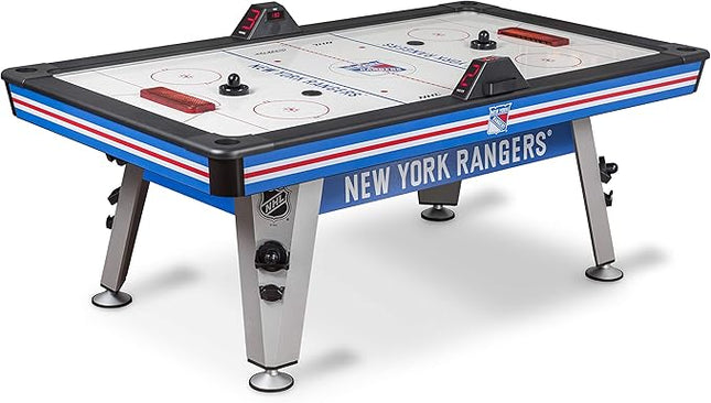 NHL 84" Air Hockey Tables - New York Rangers, Boston Bruins, Detroit Red Wings - Wrap-Around Goal; LED Scoring; 4 Pucks & Pushers