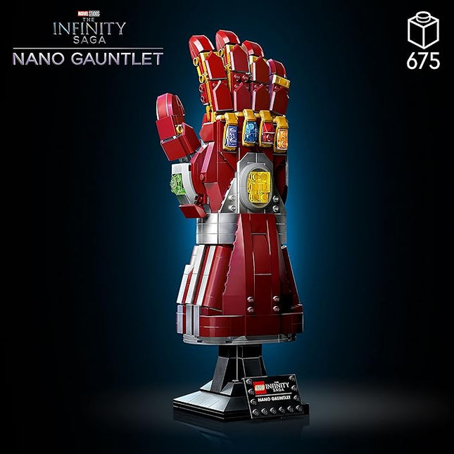 LEGO Marvel Nano Gauntlet, Iron Man Model with Infinity Stones, 76223 Avengers: Endgame Film Set, Collectable Memorabilia, Gift Idea for Adults and Teens
