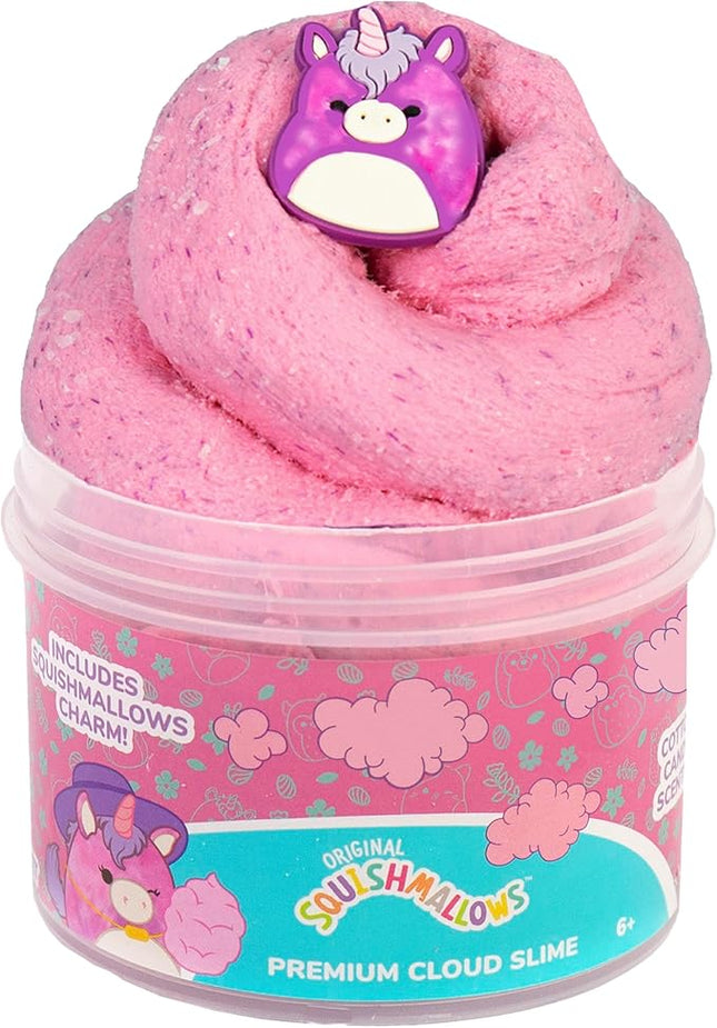 Original Squishmallows Premium Cloud Slime - Lola The Unicorn, Cotton Candy Scent