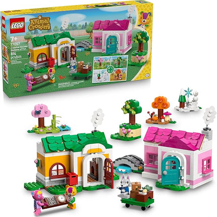 LEGO Animal Crossing Creative Houses: Seasons of Fun Building Toy - Pretend Play Set for Girls & Boys, Ages 7+ - Create 2 Houses W/1 Set of Building Blocks for Kids - Gift Idea for Birthdays -77057