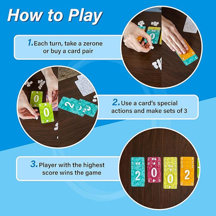 Zero Hero – Fast-Paced Card Game for 2-4 Players – Fun Family Game for Kids and Adults Ages 8+ – Quick 20-Minute Gameplay