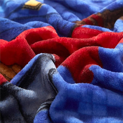 Super Soft Plush Toddler Quilted Nap Mat with Built in Blanket and Pillow