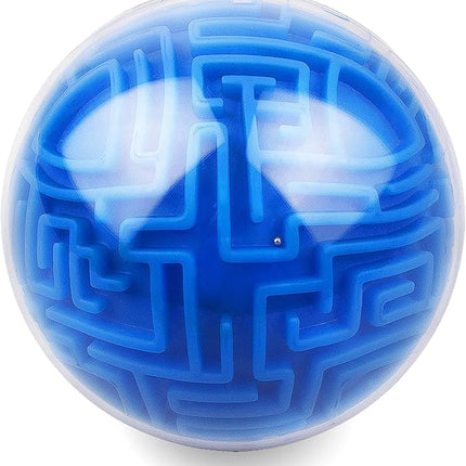 Amaze 3D Memory Sequential Maze Ball Puzzle Toy Gifts for Kids Adults - Challenges Game Lover Tiny Balls Brain Teasers Game (Blue)