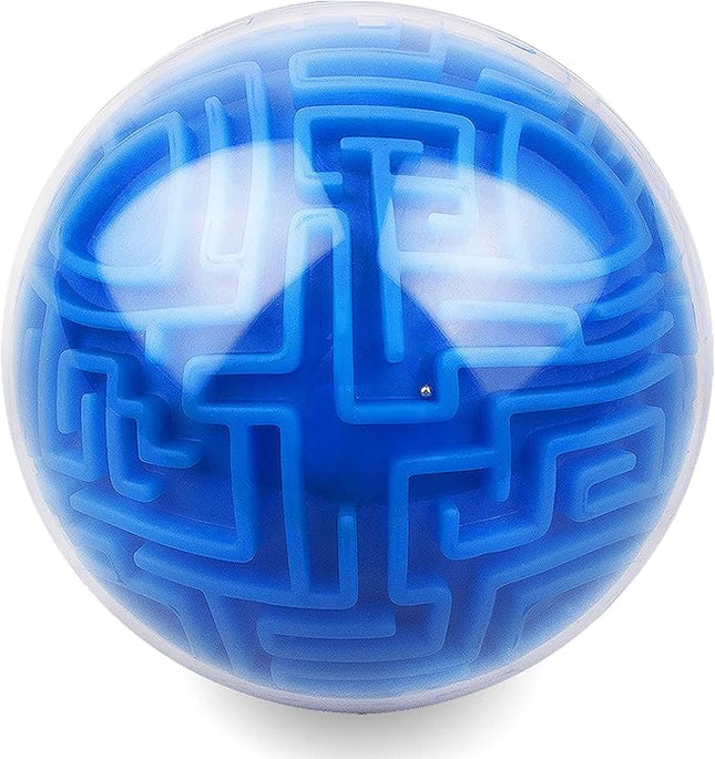 Amaze 3D Memory Sequential Maze Ball Puzzle Toy Gifts for Kids Adults - Challenges Game Lover Tiny Balls Brain Teasers Game (Blue)
