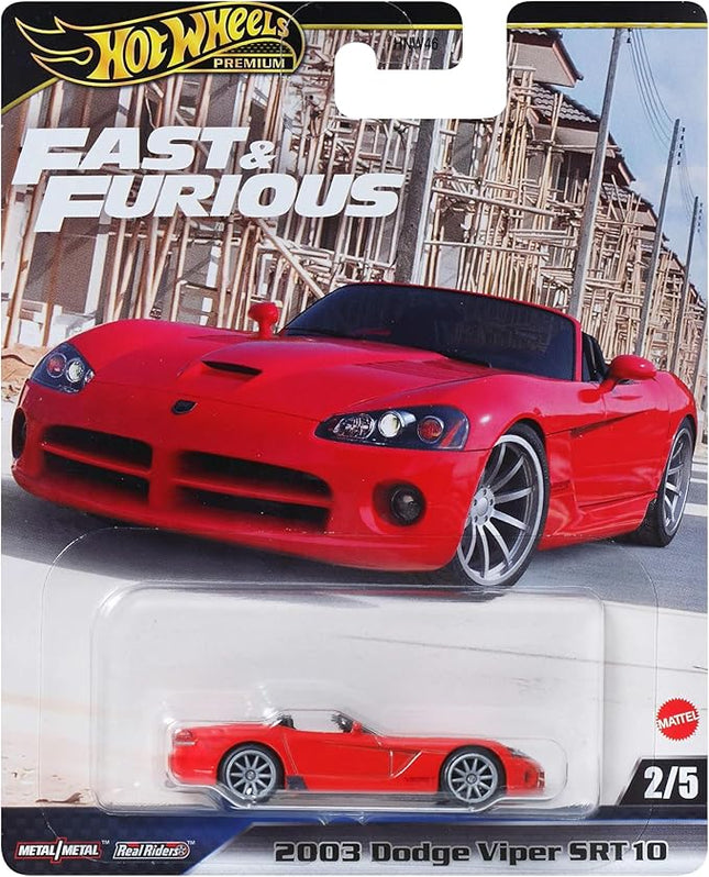 Hot Wheels Cars, Premium Fast & Furious 1:64 Scale Die-Cast Car for Collectors Inspired by Fast & Furious Movie Franchise