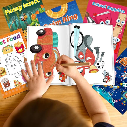 Kalysky 15Pack Bulk Coloring Books (5.9 * 8.5 inch) for Kids Ages 2-4 4-8, Party Favors Carnival Prizes Goodie Bag Stuffer,Classroom Activity Supplies,Activity Books for Kids