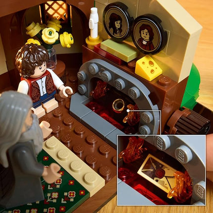LEGO Icons The Lord of The Rings: The Shire Building Set - Room Decor for Men and Women, Ages 18+ - Adult DIY Collectible for Bedroom or Office - with Gandalf Minifigure - 10354