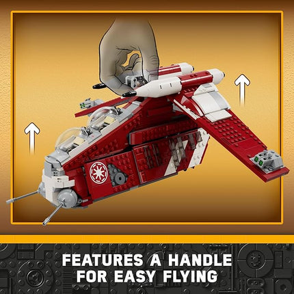 LEGO Star Wars: The Clone Wars Coruscant Guard Gunship 75354 Buildable Star Wars Toy for 9 Year Olds, Gift Idea for Fans Including Chancellor Palpatine, Padme and 3 Clone Trooper Minifigures