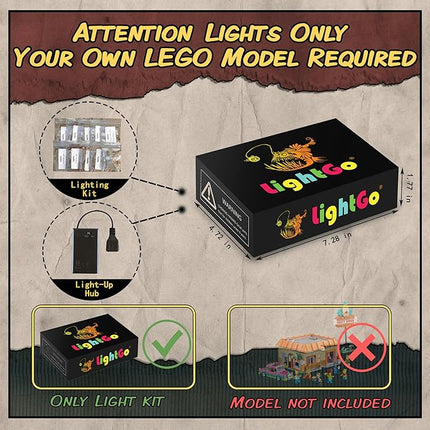 LightGo LED Kit for The Simpsons: Krusty Burger Compatible with Lego 10352 | Lighting Only-Bricks Set Not Included (Classic Version)