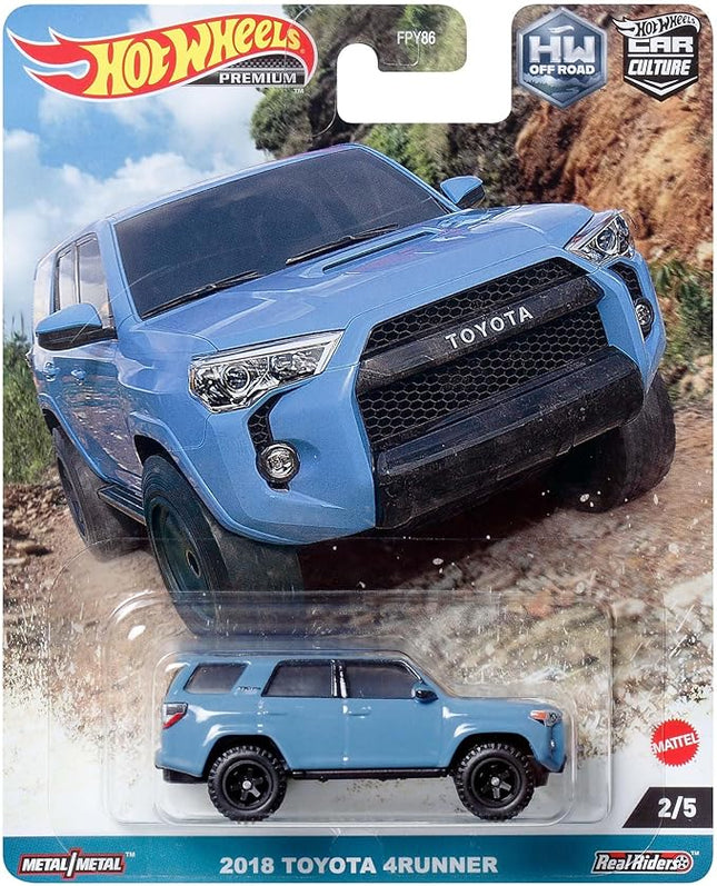 Hot Wheels HKC73 Car Culture Off Road - 2018 Toyota 4Runner [3 Years Old and Up]