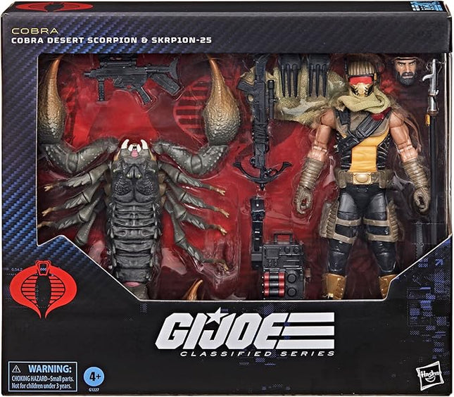 G.I. Joe Classified Series #180, Cobra Desert Scorpion & SKRP10N-25, Collectible 6 Inch Action Figure with 12 Accessories