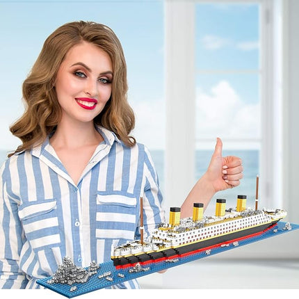 Titanic Architecture Set Micro Building Blocks Model Kit for Adults, Teens and Kids Age of 14+ 1872 Pieces