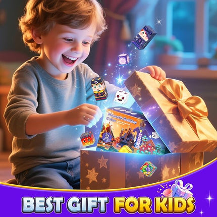 154PCS Magnetic Blocks Mine Magnet World Block Cubes Toy with Magnet Board for Kids Ages 4-8, Magnetic Tiles Kids Sensory Birthday Gifts Game Toys for Boys & Girls Ages 3+