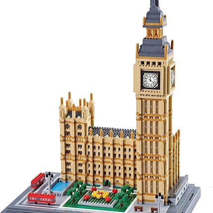 Real Big Ben Micro Building Blocks Set for Adults 6473 PCS - World Famous Architecture Model Toys Presents for Kid Age of 14+