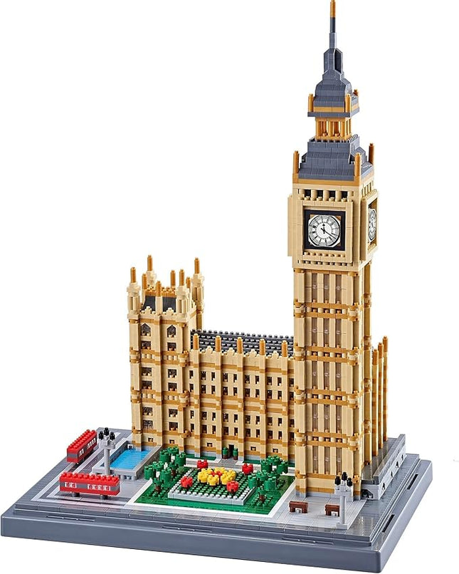Real Big Ben Micro Building Blocks Set for Adults 6473 PCS - World Famous Architecture Model Toys Presents for Kid Age of 14+