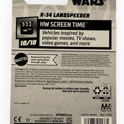 Hot Wheels 2022 - X-34 Landspeeder - HW Screen Time 10/10 [Brown] 194/250