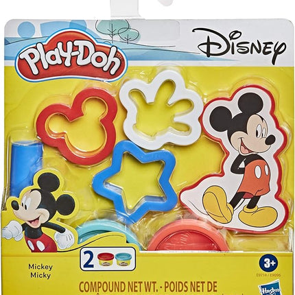 Play-Doh Disney Mickey Mouse 5-Piece Toolset for Kids 3 Years and Up with 2 Non-Toxic Colors