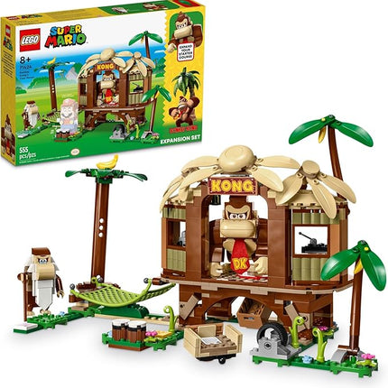 LEGO Super Mario Donkey Kong's Tree House Expansion Set - Building Toys for Boys & Girls, Ages 8+ Years - Pretend Play Toy Figures & Playsets - Gifts for Kids - 71424