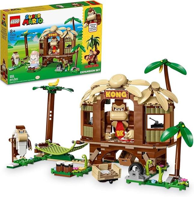 LEGO Super Mario Donkey Kong's Tree House Expansion Set - Building Toys for Boys & Girls, Ages 8+ Years - Pretend Play Toy Figures & Playsets - Gifts for Kids - 71424