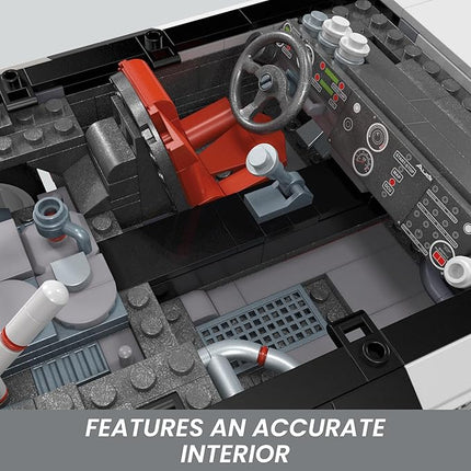 MEGA Hot Wheels Collectible Car Building Toy, Audi 90 Quattro IMSA GTO with 973 Pieces and Die-Cast Model, Build & Display Set for Collectors, Red
