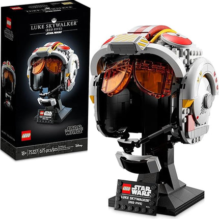 LEGO Star Wars Luke Skywalker Red 5 Helmet for Adults 75327, Buildable Display Model, Collectible Decor for Home or Office, Great Birthday for Husband, Wife, and Any Star Wars Fans