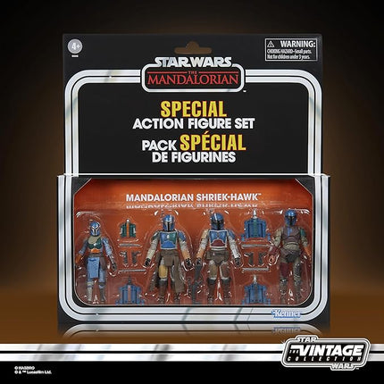 STAR WARS The Vintage Collection Mandalorian Shriek-Hawk, The Mandalorian 3.75 Inch Collectible 4-Pack (Amazon Exclusive)