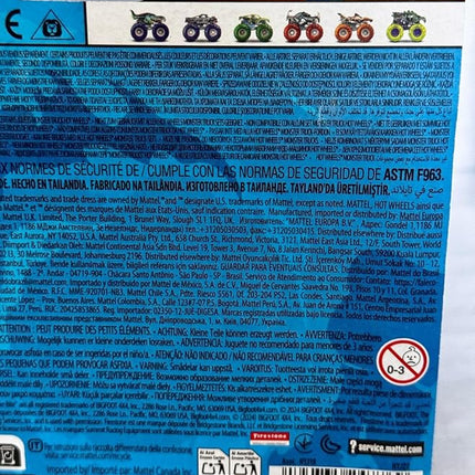 Hot Wheels Monster Trucks Mega-Wrex 2024, Power Smashers, Includes Crushed Car