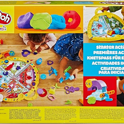 Play-Doh Fold & Go Playmat Starter Set with 19 Accessories, Preschool Toys for 3 Year Old Girls & Boys & Up, Kids Arts & Crafts