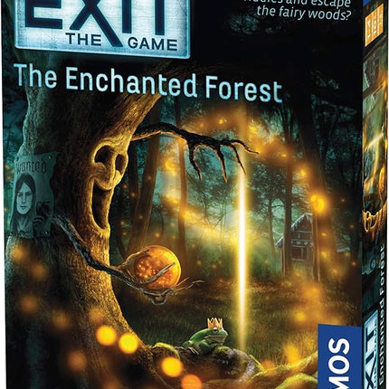 Thames & Kosmos EXIT: The Enchanted Forest| A Kosmos Escape Room Game in a Box| Family Friendly, Card-Based at-Home Escape Room Experience for 1 to 4 Players, Ages 12+ , Black