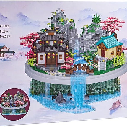 7626 PCS Micro Building Blocks Set Chinese Peachtree Model for Adults Decorative Creative Toy Present for Children Age of 14+ Cherry Blossom Tree Building Set