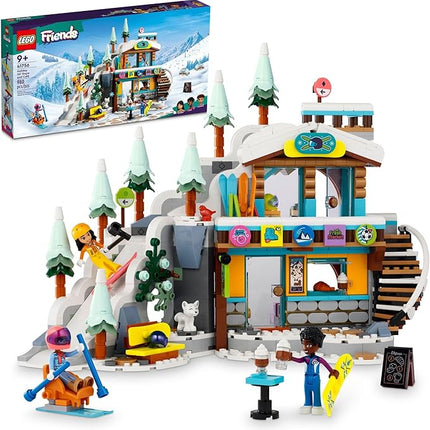 LEGO Friends Holiday Ski Slope and Café 41756 Building Toy Set, Creative Fun for Ages 9+ with 3 Mini-Dolls and Lots of Accessories, A Gift for Kids Who Love Snow Sports or Role Playing