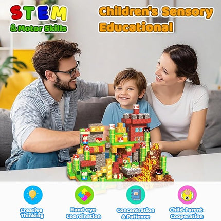 Magnetic Blocks-100PCS Magnetic Building Blocks for Kids Ages 4-8,Magnet Cubes Building Blocks, Magnet Cubes Toddler Kids Toys, Sensory STEM Toys for 3+ Year Old Boys Girls Christmas Birthday Gifts