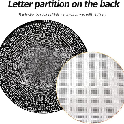 Bgraamiens Puzzle -π Day Puzzle The Mystical π Puzzle Hard Unique Round Numbers Puzzle for Adults (π in Black and White)