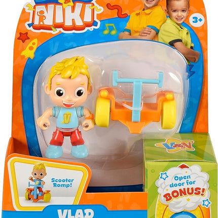 BANDAI Vlad & Niki Play Action Figure - Everyday Vlad - Articulated Action Figurine with Accessories, Multicolor, P57559