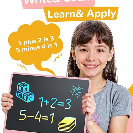 KOKODI LCD Writing Tablet, 16 Inch Colorful Toddler Doodle Board Drawing Tablet, Erasable Reusable Electronic Drawing Pads, Educational and Learning Toy for 3-6 Years Old Boy and Girls