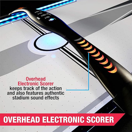 MD Sports Air Hockey Table with Arcade Electronic Scorer, Perfect for Family Game Rooms
