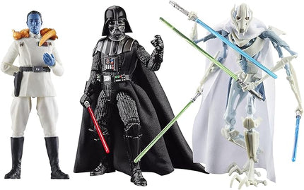 STAR WARS The Black Series Darth Vader, Grand Admiral Thrawn, General Grievous, Masters of Evil Collectible 6-Inch Action Figure 3-Pack (Amazon Exclusive)