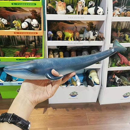 Gemini&Genius Blue Whale Sea Animal Action Figure, Ocean Shark Whale Model Toy, Educational, Role Play, Swim, Beach, Bath and Collectors for Kids