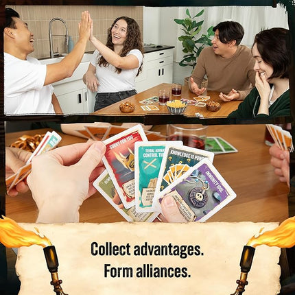 Exploding Kittens Survivor: The Tribe Has Spoken 3-6 Players - Ages 8+ - 30 Minutes to Play - Official Card Game for Survivor Fans - Family Game Night, Card Game