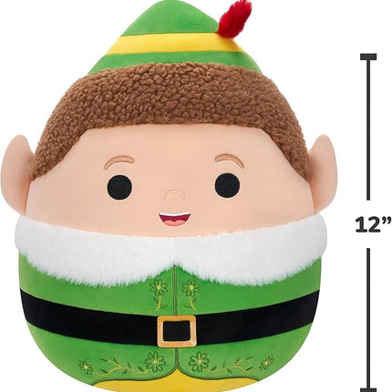 Squishmallows Original 12in Buddy The Elf – Official Jazwares Plush (Medium-Sized)